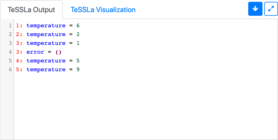 TeSSLa Output